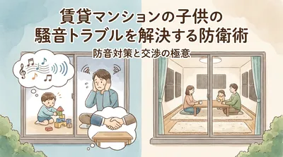 賃貸マンションの子供の騒音トラブルを解決する防衛術｜防音対策と交渉の極意