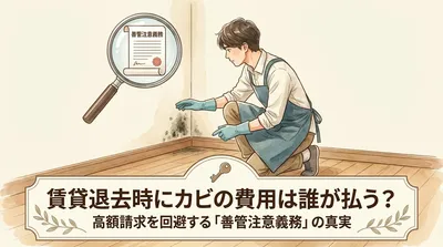 賃貸退去時にカビの費用は誰が払う？高額請求を回避する「善管注意義務」の真実