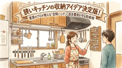 狭いキッチンの収納アイデア決定版！賃貸のプロが教える「空間ハック」と退去費用を守る防衛術