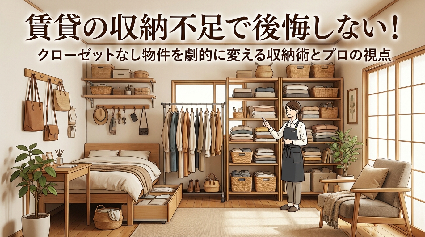 賃貸の収納不足で後悔しない！クローゼットなし物件を劇的に変える収納術と実体験に基づく対策