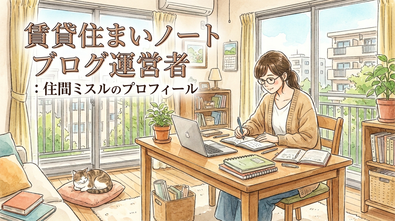 賃貸住まいノートブログ運営者:住間ミスルのプロフィール