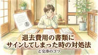退去費用の書類にサインしてしまった時の対処法と交渉のコツ