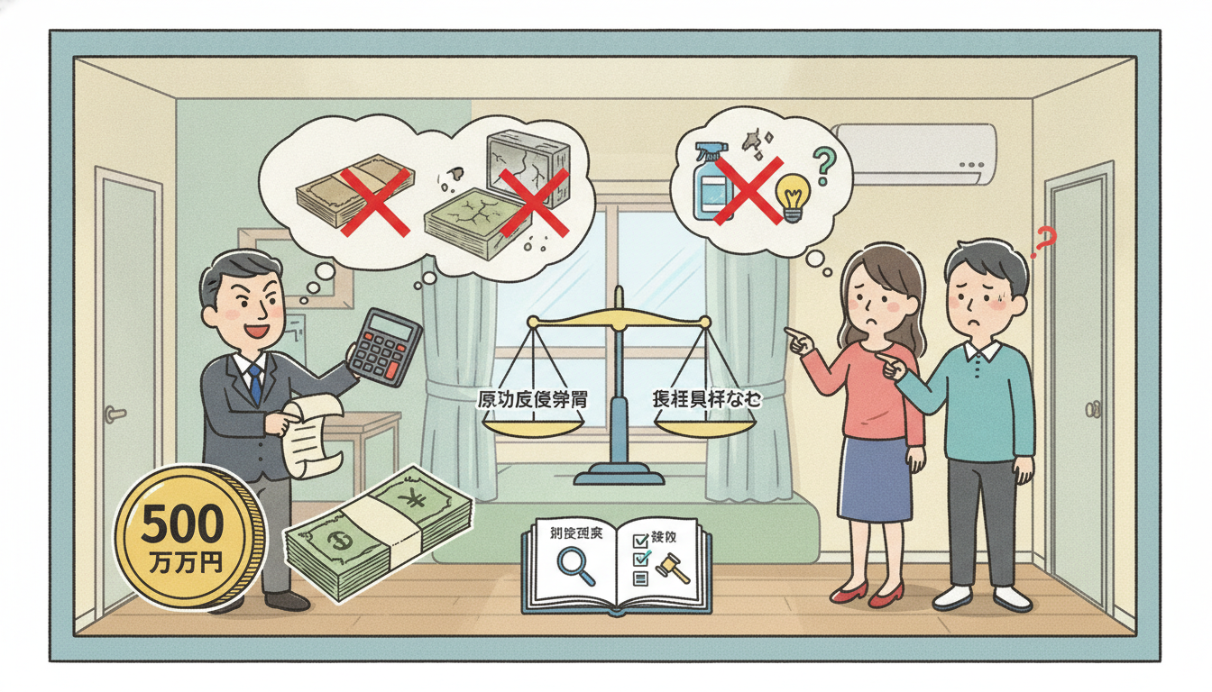 退去時に払わなくていい費用の具体例と判断基準