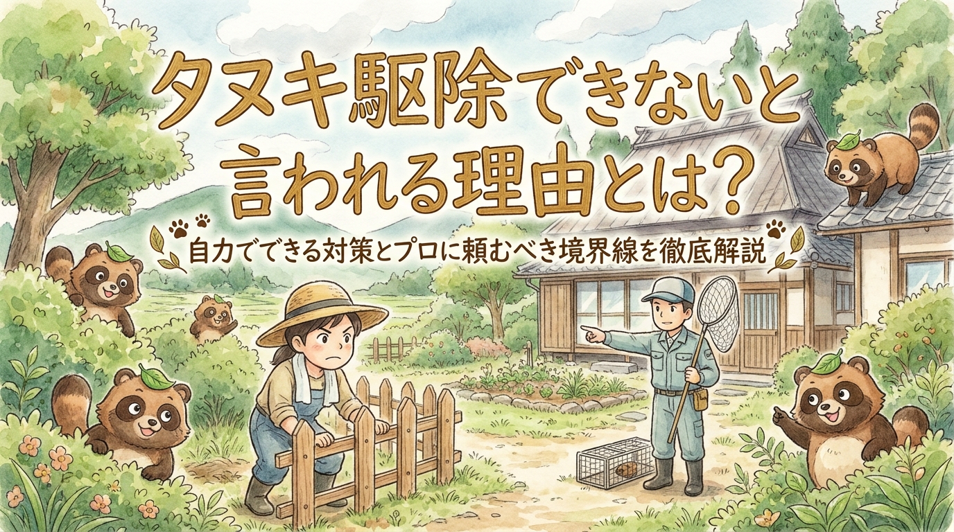 賃貸にタヌキが出た時の対処法｜自力対応の限界と相談先