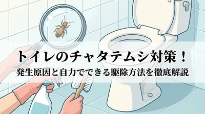 トイレのチャタテムシ対策！発生原因と自力でできる駆除方法を徹底解説