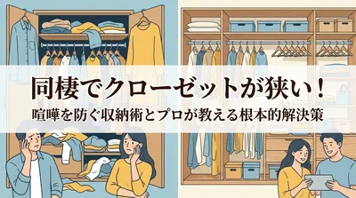 同棲でクローゼットが狭い！喧嘩を防ぐ収納術とプロが教える根本的解決策