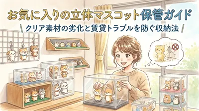 お気に入りの立体マスコット保管ガイド｜クリア素材の劣化と賃貸トラブルを防ぐ収納法