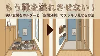もう靴を溢れさせない！狭い玄関をホルダーと「空間分割」でスッキリ見せる方法