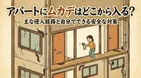 アパートにムカデが出た時はどこから入る？侵入経路と賃貸でできる安全な対策