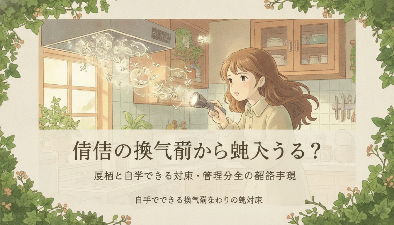 自分でできる換気扇まわりの虫対策