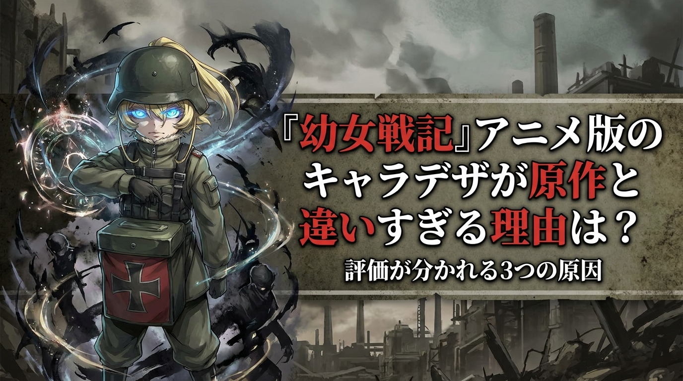 『幼女戦記』アニメ版のキャラデザが原作と違いすぎる理由は？評価が分かれる3つの原因