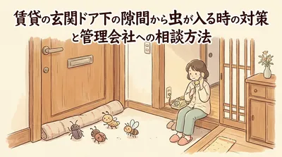 賃貸の玄関ドア下の隙間から虫が入る時の対策と管理会社への相談方法