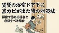 賃貸の浴室ドア下に黒カビが出た時の対処法｜掃除で落ちる場合と相談すべき場合