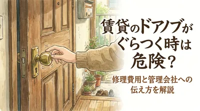 賃貸のドアノブがぐらつく時は危険？修理費用と管理会社への伝え方を解説