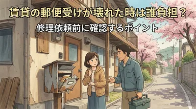 賃貸の郵便受けが壊れた時は誰負担？修理依頼前に確認するポイント
