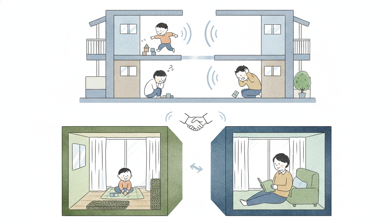 賃貸マンションにおける子供の騒音トラブルは構造の理解と物理的遮断で解決されます