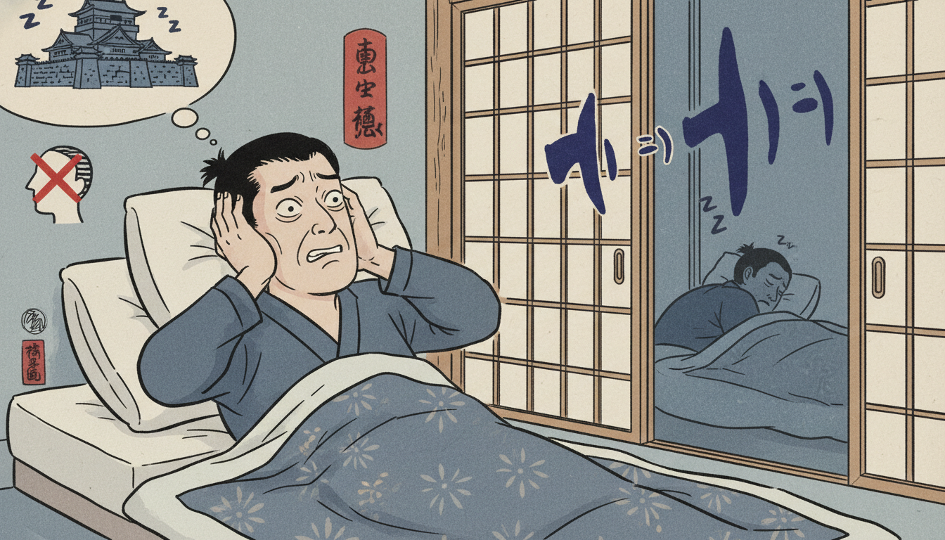 隣のいびき問題は「環境を遮断する」のが最速の解決策