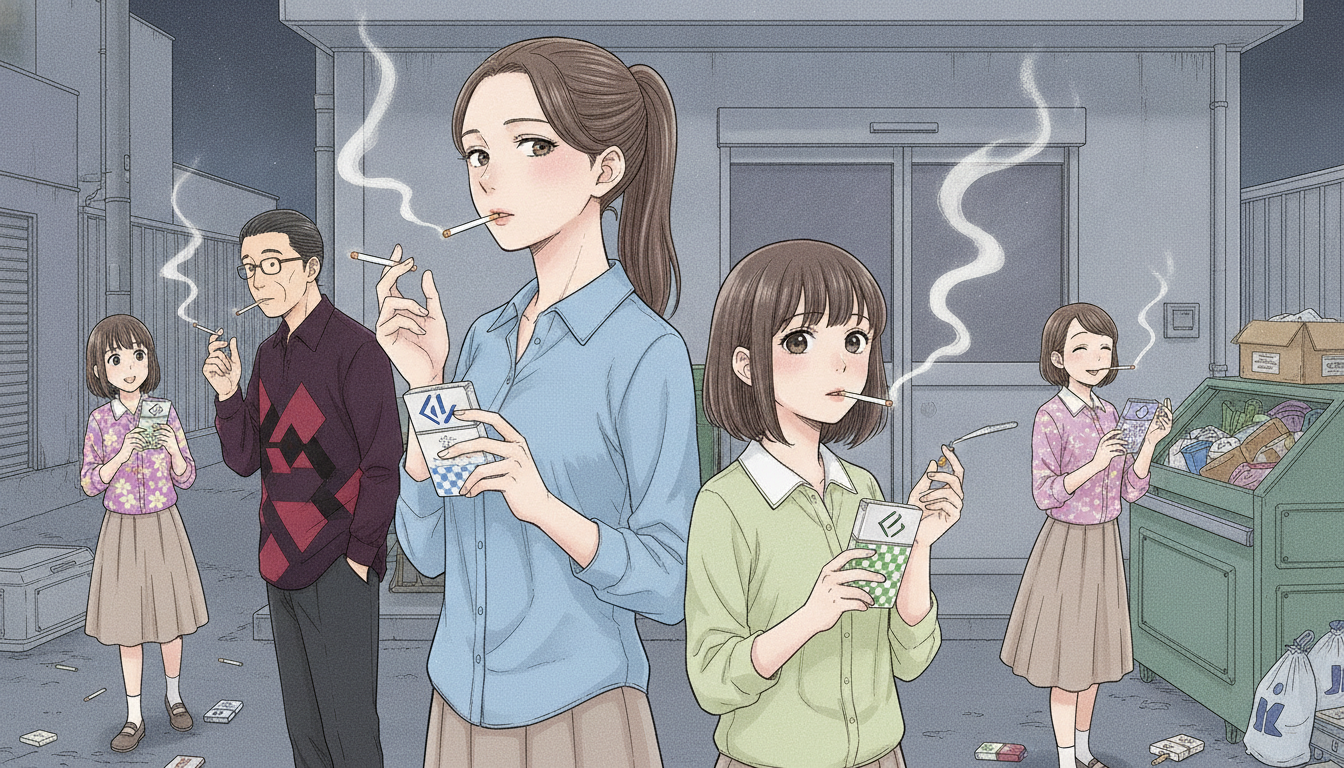 遠野さんや小畑さんなど他の登場人物の銘柄も実在のタバコが精巧にオマージュされています
