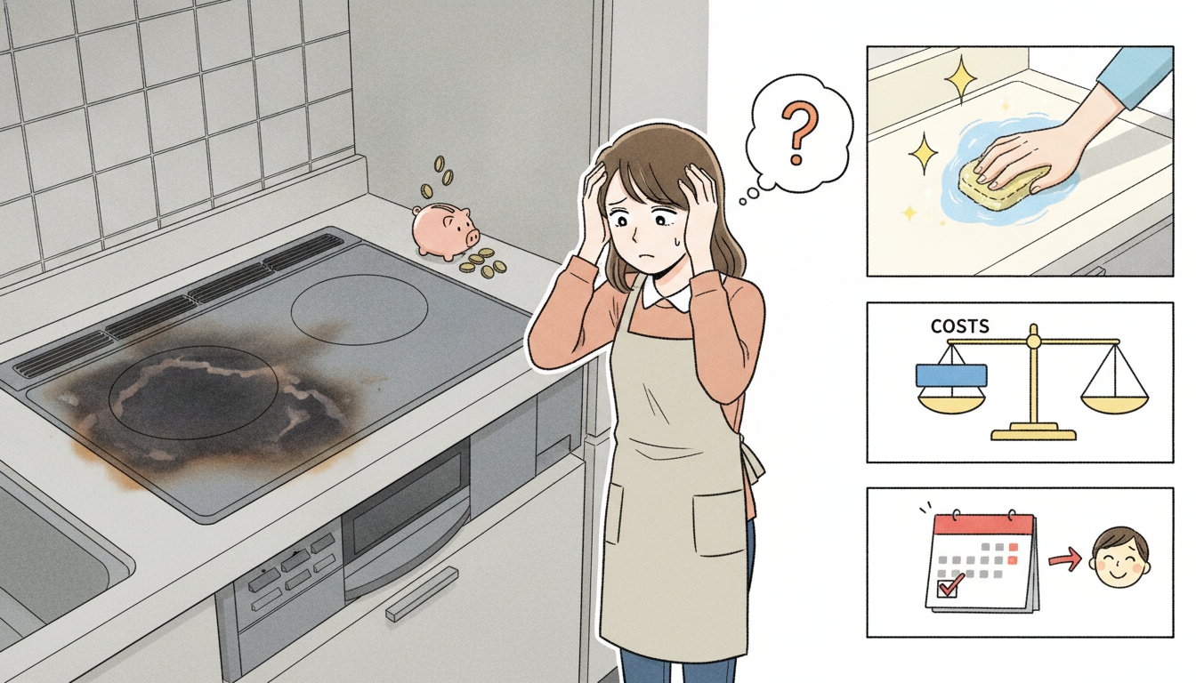 賃貸キッチンの焦げ跡でよくある悩み