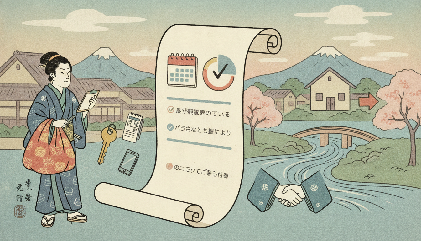 退去立会いに持って行く基本の持ち物