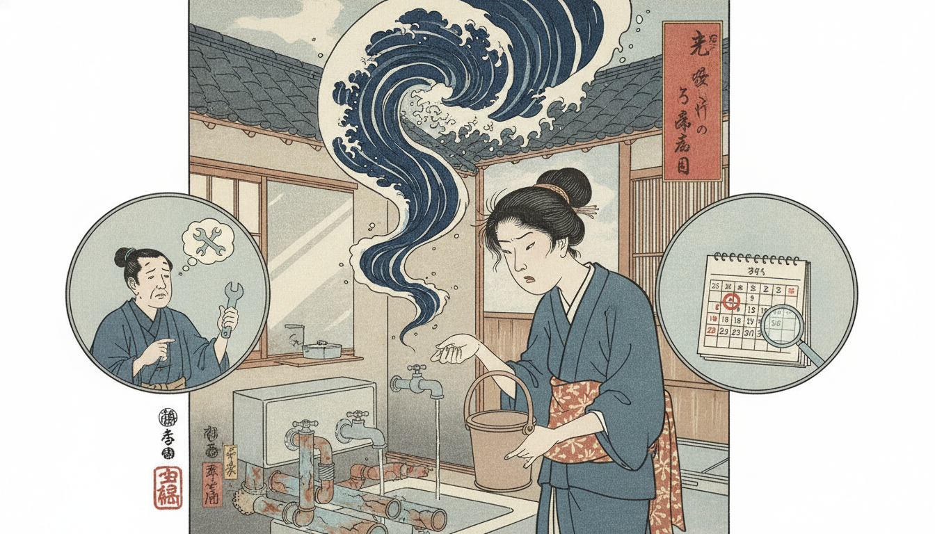 賃貸の水圧が急に弱くなった時の結論