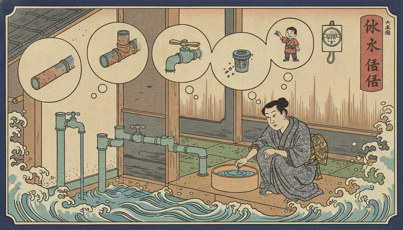 なぜ急に水圧が弱くなるのか？考えられる原因