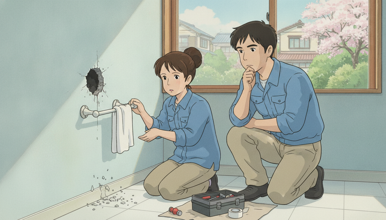 壁に穴が開いた時に最初にやること・避けたい行動