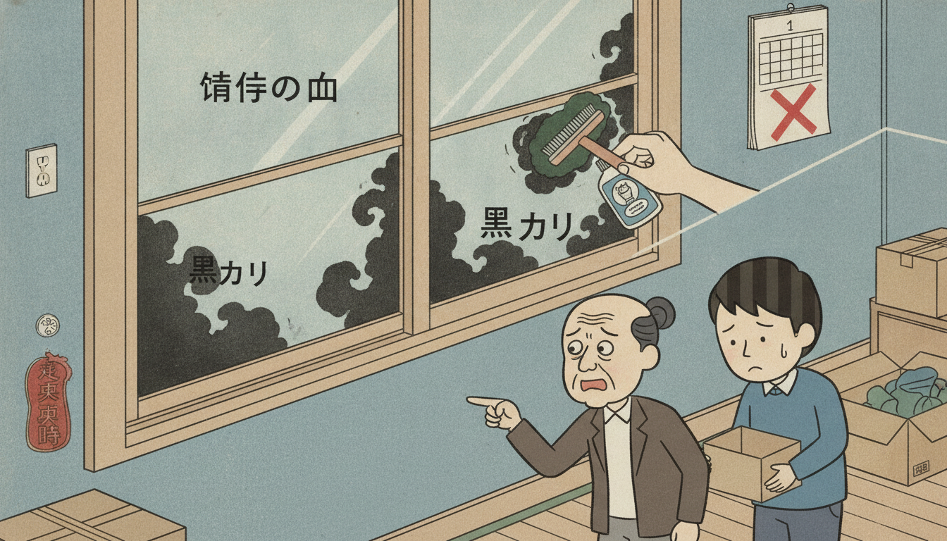 なぜゴムパッキンに黒カビが発生し、退去時の問題になるのか