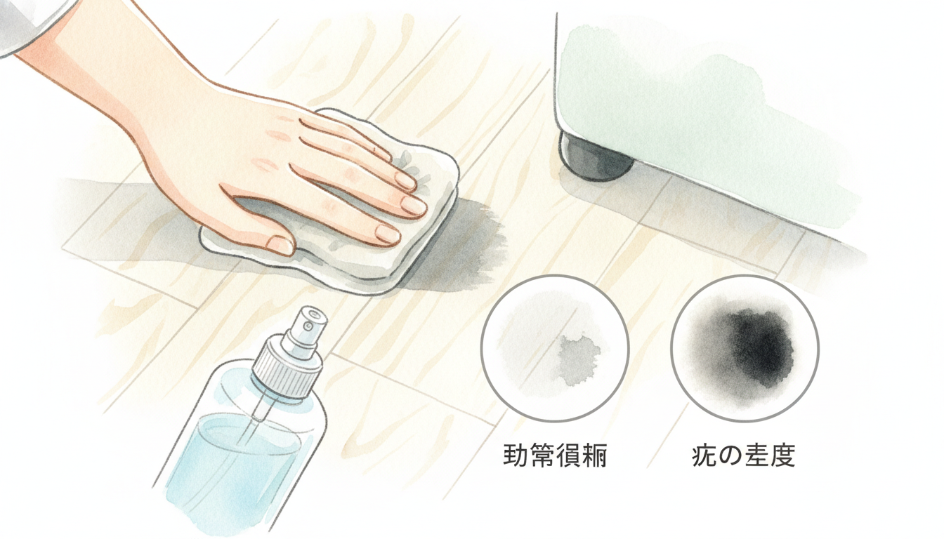 結論：ゴム跡が退去費用になるかは「跡の程度」と「通常損耗」で決まります