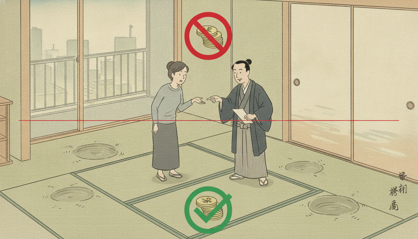 退去費用の負担ラインについての結論